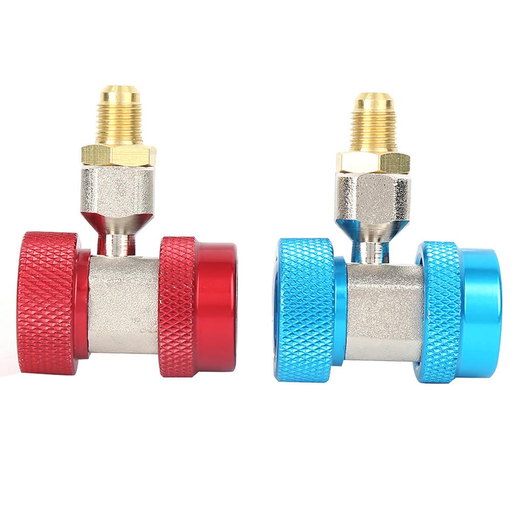 High and Low Pressure Air Conditioning Quick Connector Coupler Adapter Refrigerant Fittings