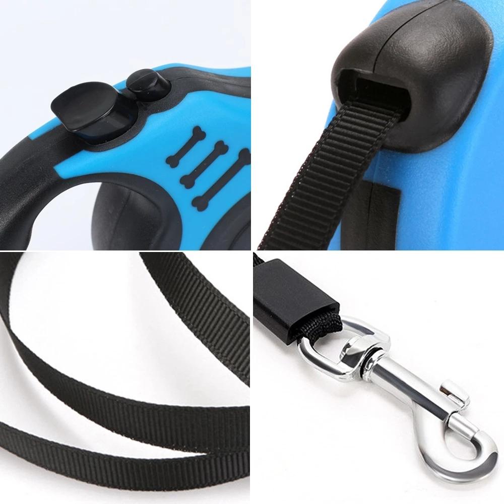 Premium Leash High Quality Retractable Dog Leash Automatic Telescopic Tractor Dog Tape Pet Tape 3m 5m Durable and Convenient with Non-Slip Handle Do