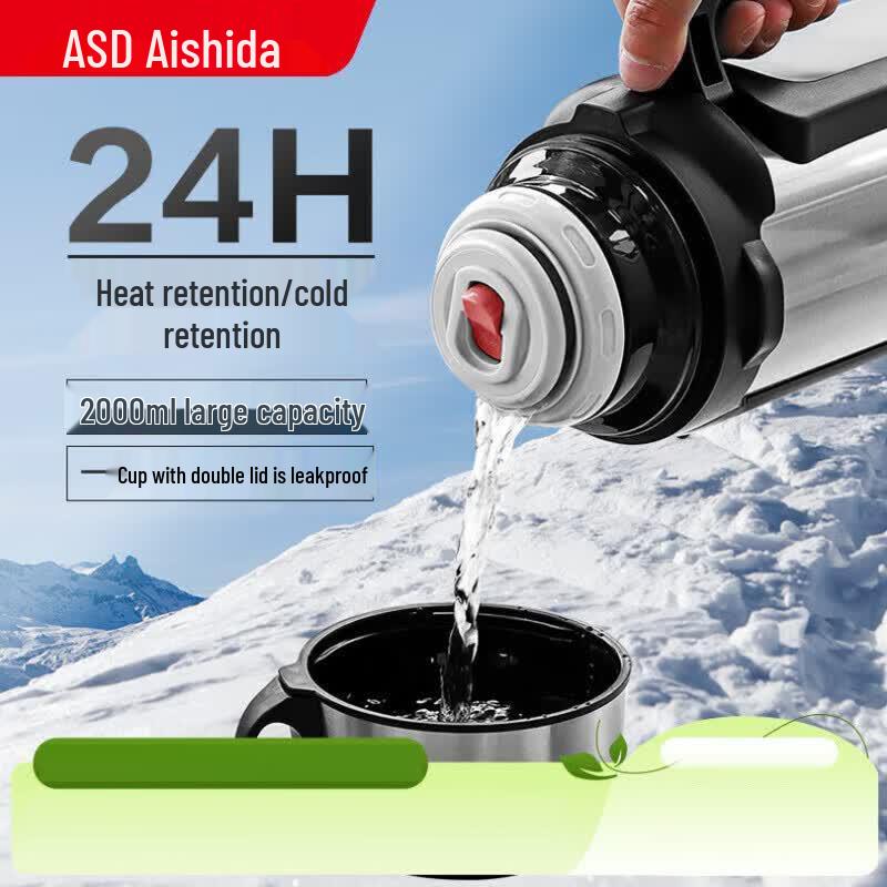 ASD 304 Stainless Steel Vacuum Insulated Travel Kettle