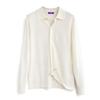 Mulberry Silk Fleece Knitted Shirt Men's Long Sleeve 2024 New Spring and Autumn Knit Foreign Trade Men's Casual Shirt