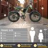 KETELES K880 20"off-road Electric Bike,high-capacity 23Ah Lithium Battery,dual-crown Suspension Fork,7-speed,maximum Pedal-assist Range of Up To 85km.
