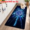 Portsmouth FC Custom Name Flannel Rug Kitchen Mat Non Slip Floor Carpet Personalized Home Decor