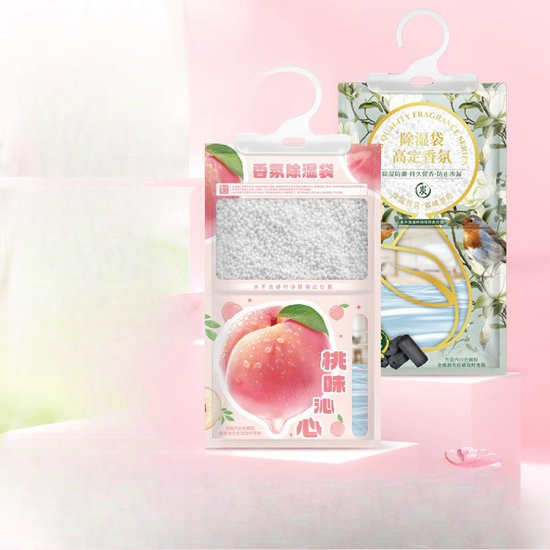 

Осушающий и влагостойкий осушитель для спальни, настенный, для общежития, шкафа, против плесени, ароматизированный осушающий пакет Qinxin White Peach 100g