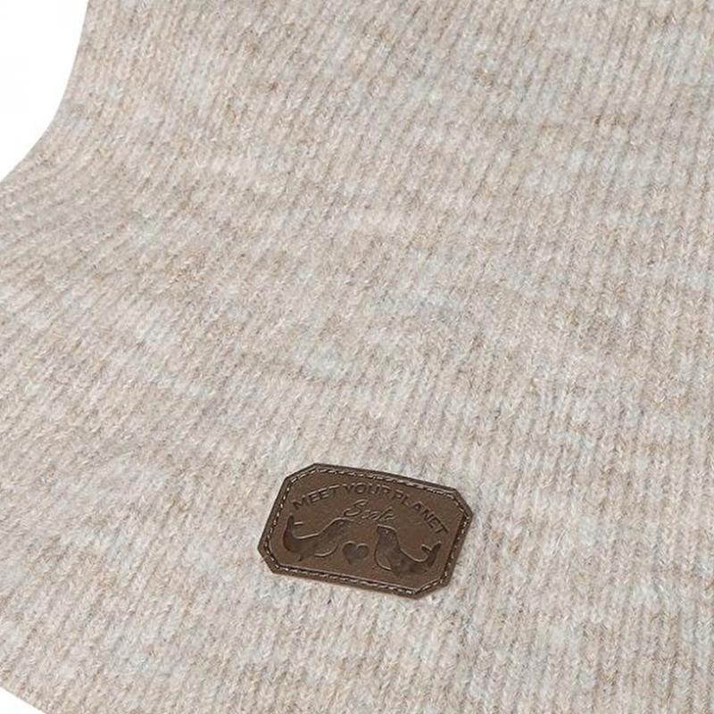 Bbc Earth Button Knit Balaclava  Beige 