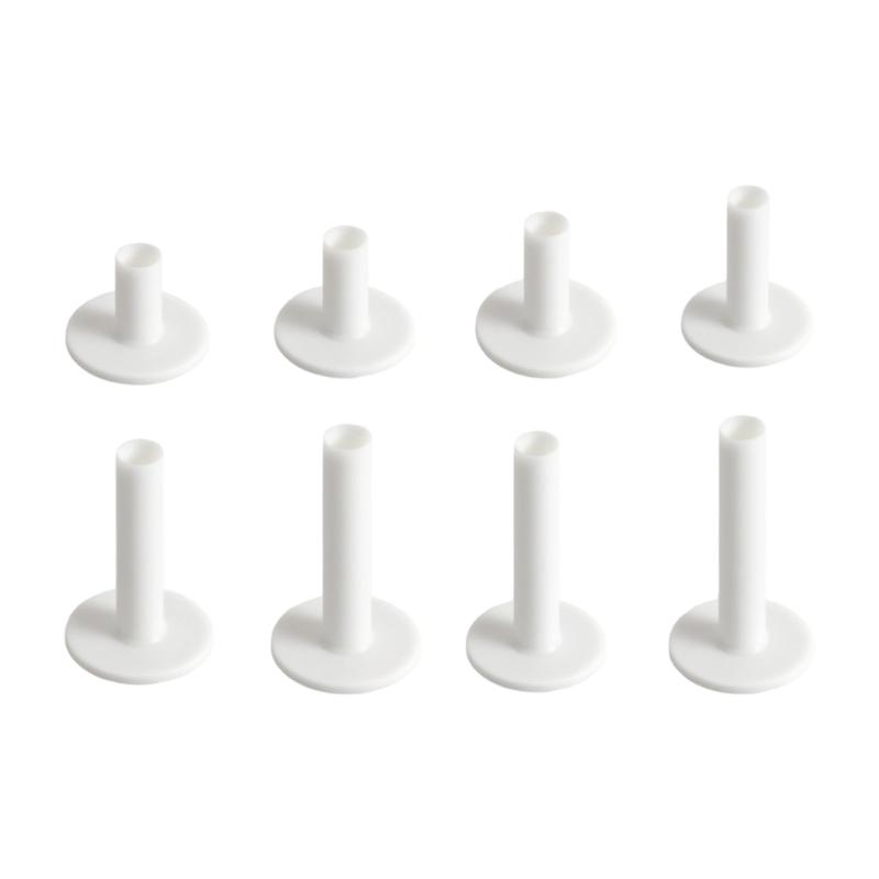 8Pcs Golf Tees Replacement Training Driving Range Tees Stable Ball Holder Practice Rubber Golf Tees Holder Enduring