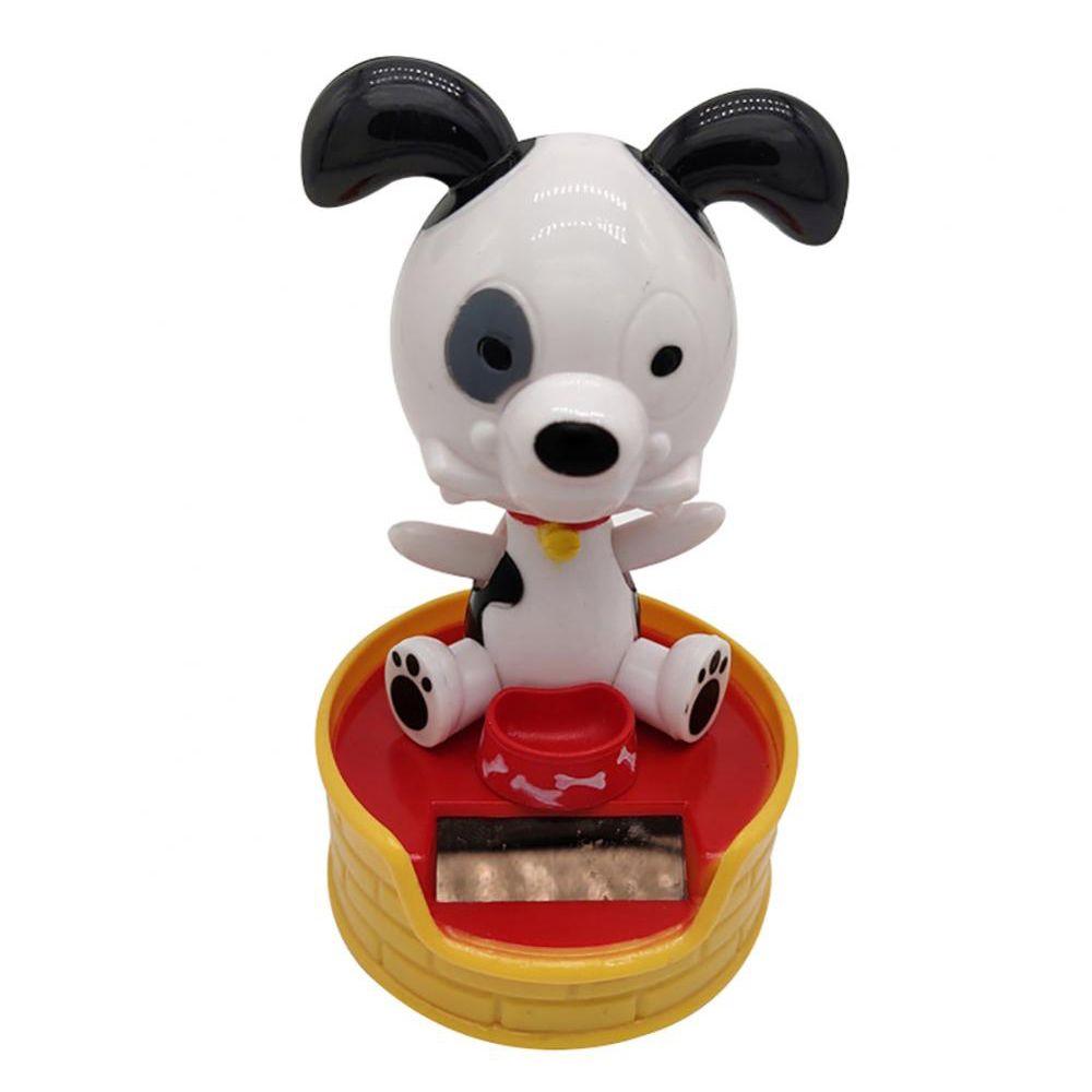 Dashboard Ornament Bobbling Head Toys Solar Powered Dancing Dog Solar Swing Dog Shaking Head Dolls