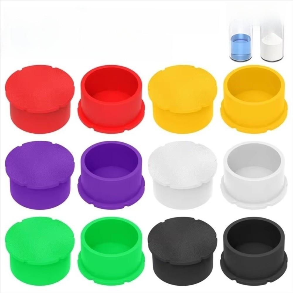 12Pcs/Pack Leak Free Glass Vials Protective Vial Caps Leak-Proof Reusable Dust-Resistant Lids Cover Sealer Stopper Dust Plug
