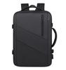 Expandable USB Business Backpack: Water-Repellent, Large Capacity, Leather Film for Men's Commute & Travel