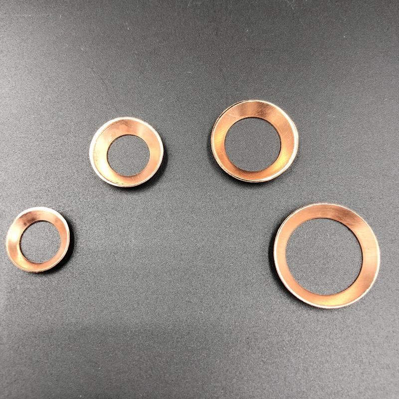 Bowl Hole Copper Washer Air Conditioner Refrigeration Gasket Frequency Conversion Cooling System Seal Washer Parts