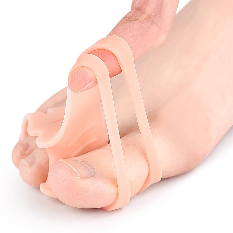 Drei-Zehen-Hallux-Korrektor-Hülle - Weiches Anti-Reibungs-Zehentrenner-Pad