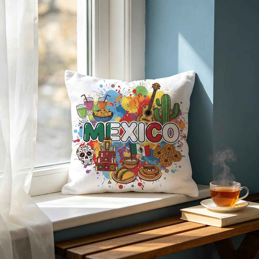 Art SSummer Fruit Bow Slogan Cushion Cover Cushion Cover Set Pcs x x x Pillowcase Decorative Sofa Home Decor