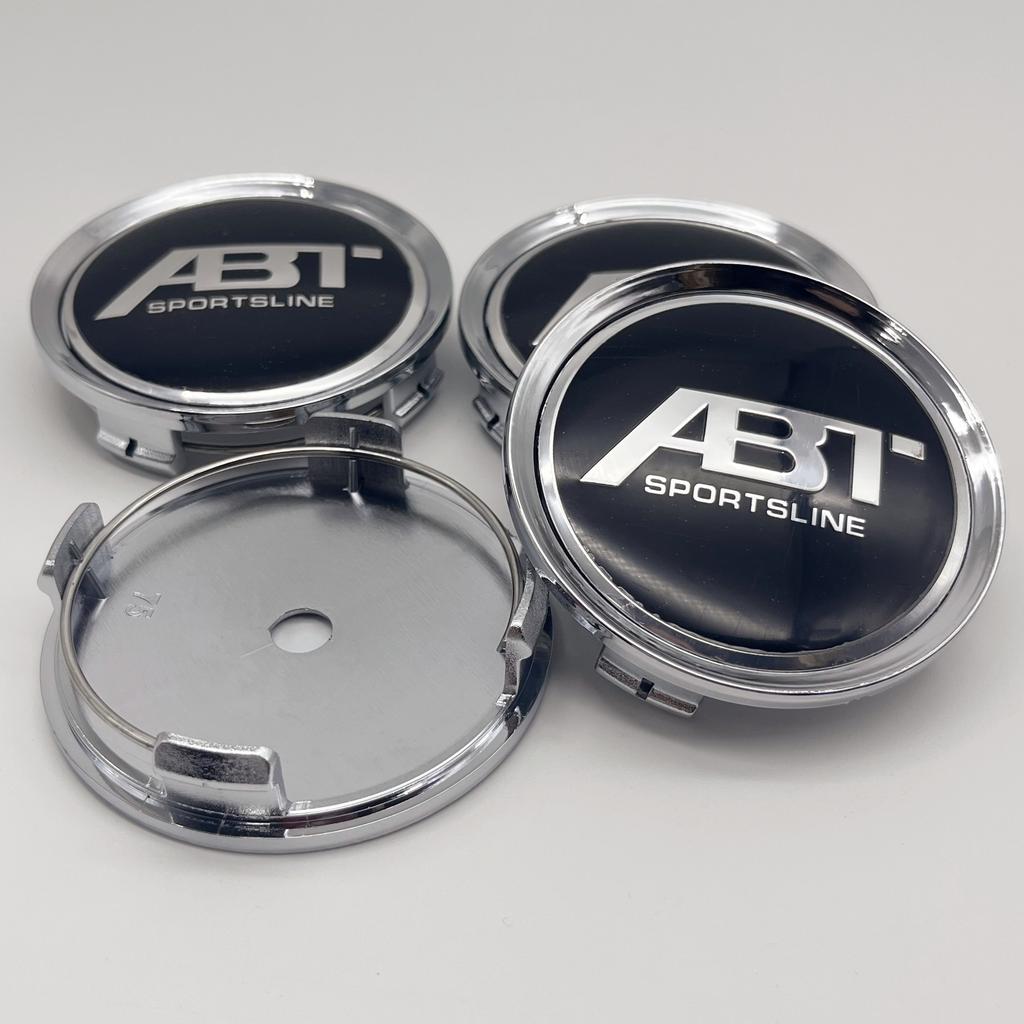 4pcs/Set High-Quality 75mm(for 65mm Stickers) Fit For ABT Wheel Center Hubcaps Car Styling Emblem Badge Auto Styling Accessories