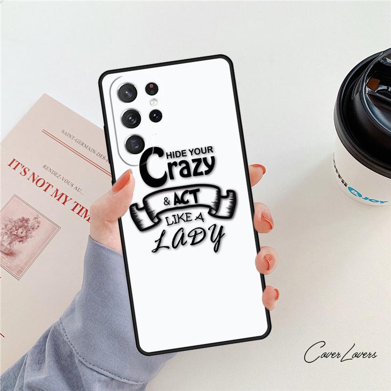

Act Like a Lady Lift Like a Boss phone case For Samsung Galaxy S24 S25 S23 S22 Ultra Note 10 20 Plus S20 S21 FE Cover Note10 Pro(Plus)