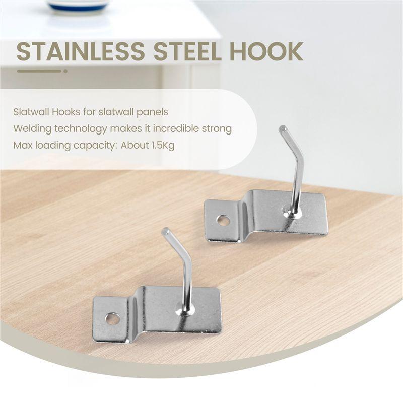 ABUL-25 X Slatwall Single Hook Pin Shop Display Fitting Prong Hanger