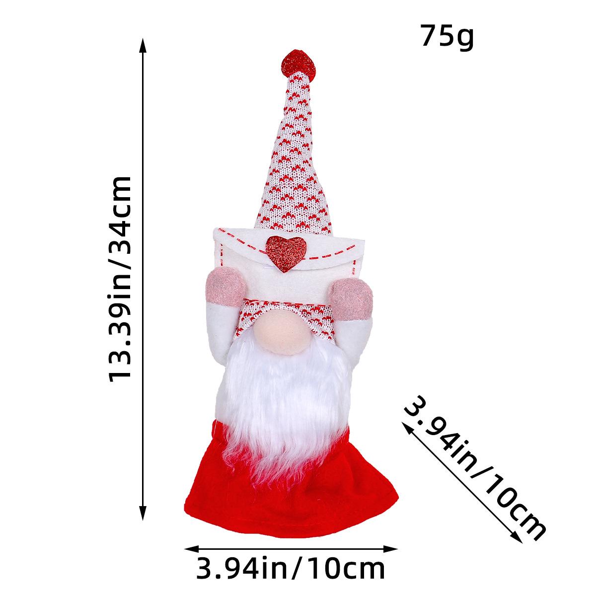 

Любовь Безликий Маленький Рудольф Оконные Декорации Кукла-Орнамент на День Матери Кукла на День Святого Валентина F1-10 Envelope Women s Small