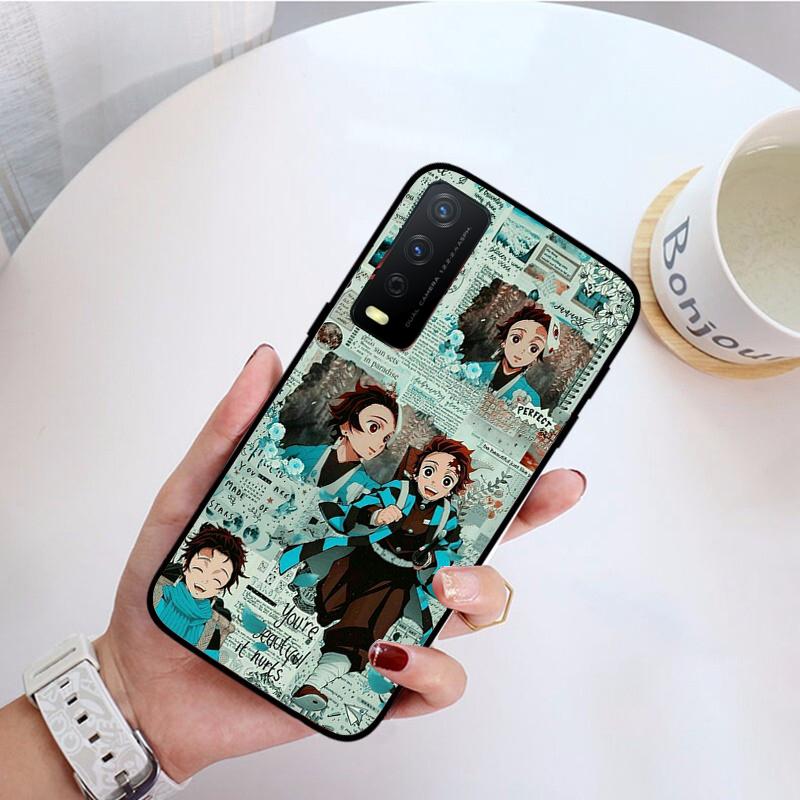 Kimetsu No Yaiba Demon Slayer Anime Phone Case for VIVO Y31 Y21 Y70 Y21S Y20 Y72 1907 Y12 Y11S Y53S Y33S Y55 Y76 Y51 Y15S Y01