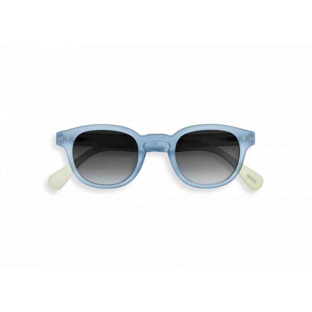 Ijipiji Retro Sunglasses #C Blue Mirage