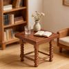 Simulation Miniature End Table 1/12 Scale Doll House Living Room Accessories Natural Finish Furniture for Room Decors