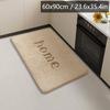 Long Flannel Kitchen Floor Mats Water and Oil Absorption Soft Mats Household Non-slip Mats Bathroom Mats Door Mats