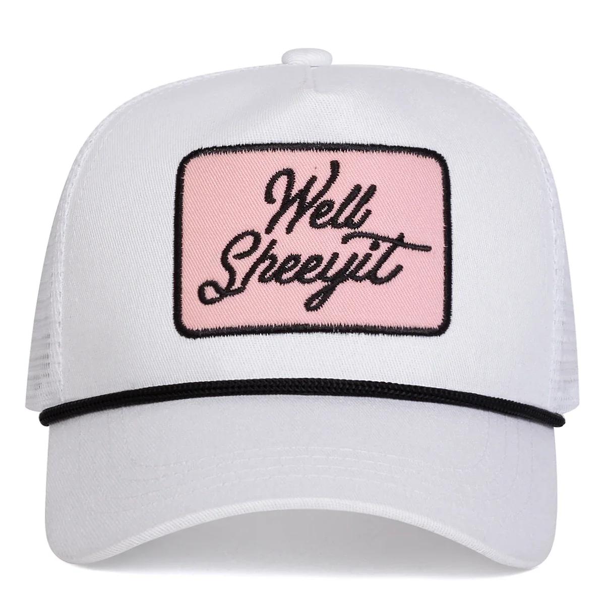 Unisex Well Sheeyit Embroidery Baseball Net Caps Spring And Summer Outdoor Adjustable Casual Hats Sunscreen Hat Sports Cap