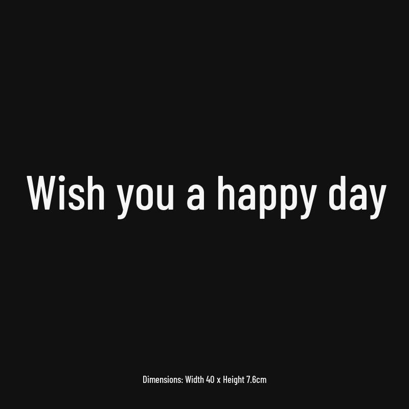 Happy Day Reflective Rear Window Car Sticker