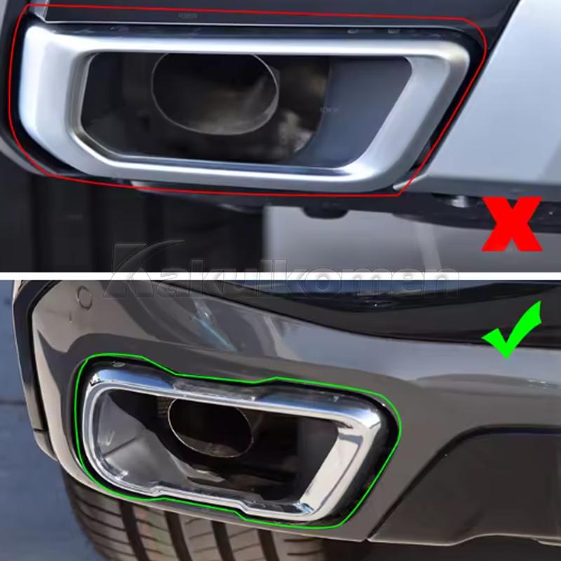 For BMW X5 X6 X7 Tail Pipe Mask G05 G06 G07 Stainless Steel Exhaust Pipe Tail Pipe M60i Muffler Tip Nozzle