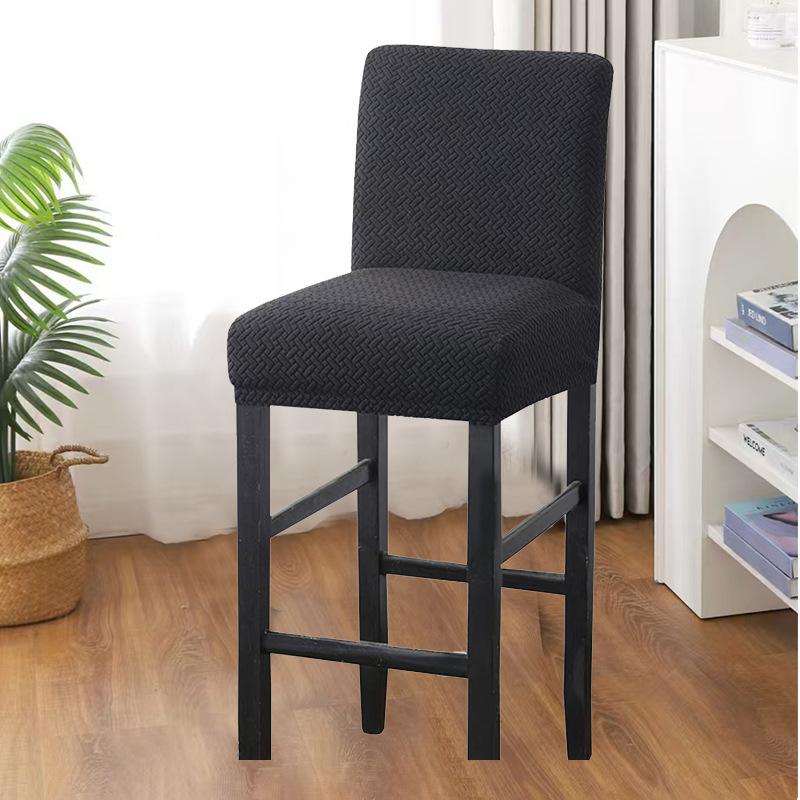 Elastic Hair Pulling Low Back Chair Cover High Stool Cover Hotel Chair Cushion Cover Household Dust Cover