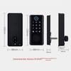 Smart WiFi Graffiti Lock: Electronic Deadbolt for Wooden Doors with Fingerprint, Key Card, and Password Access