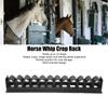 Horse Whip Crop Holder Plastic Horse Whip Rack Wall Mounted for Horse Stables Black