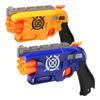 Kids Toy Gun 6-Shot Soft Bullet Blaster with 20 Foam Darts Target Wristband for Indoor Outdoor Play Shooting Battle Boys Gifts