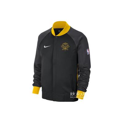 NBA Golden State Warriors Showtime City Edition Dri-Fit Jacket Black Men Streetwear DN8404-010
