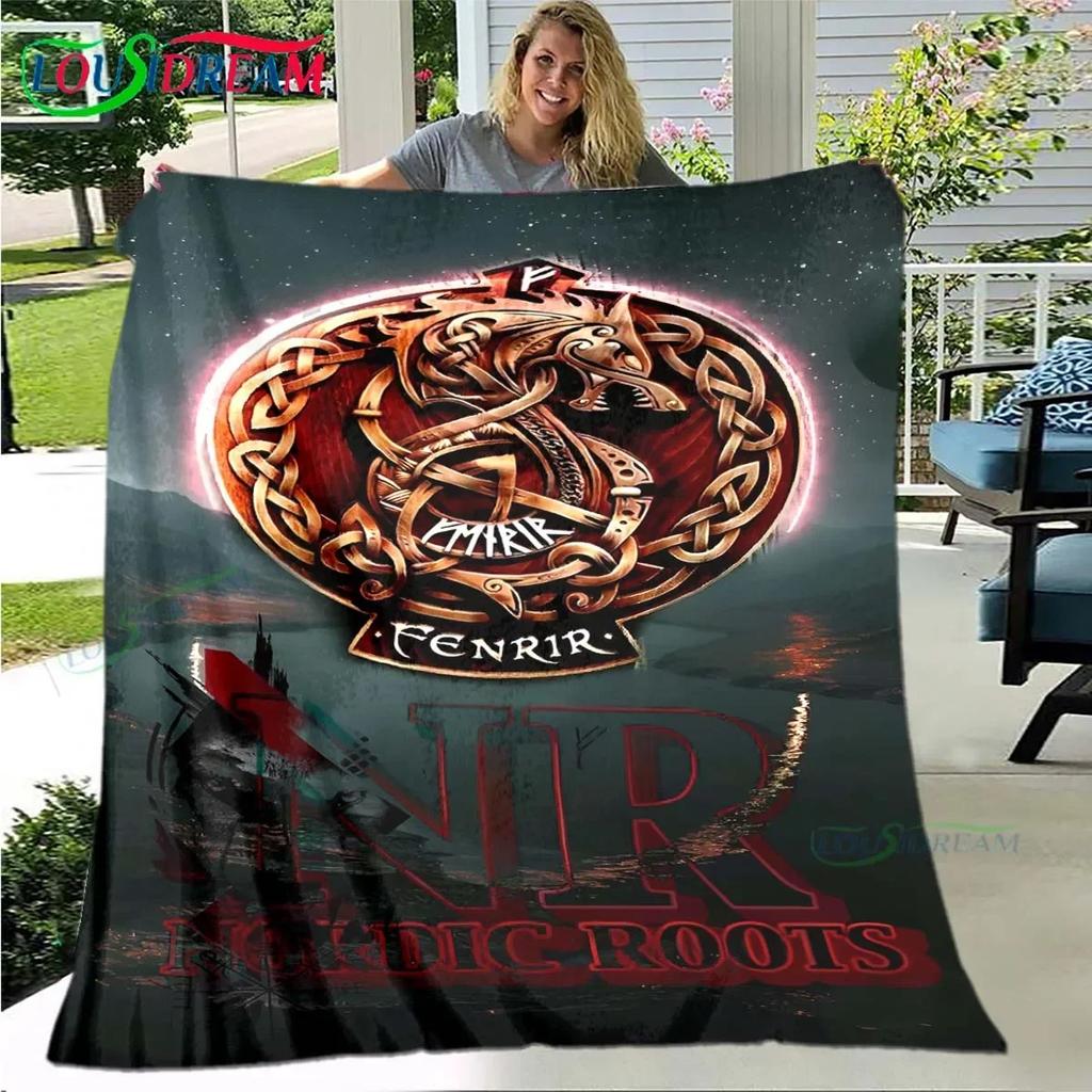 Nordische Wikinger-Mythologie Weiche Decke Sport Wohnzimmer Schlafzimmer Sofa Bett Decke Geburtstagsgeschenk Reise Büro Mittagspause Decke