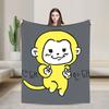 K-Kakaos F-Friends Ryan Blanket  Super Soft Fashion Plush Bedding Throws For Outdoor Travel Office Flannel Bedspread Bed Cover