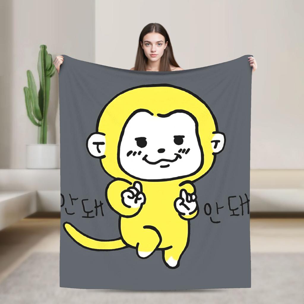 K-Kakaos F-Friends Ryan Blanket Super Soft Fashion Plush Bedding Throws For Outdoor Travel Office Flannel Bedspread Bed Cover