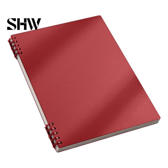 Study Supplies for Classroom A5 Spiral Notebook, Lined /Horizontal Grid/Blank Inner Page, Multifunctional Writing Pad Morandi Solid Color Cover