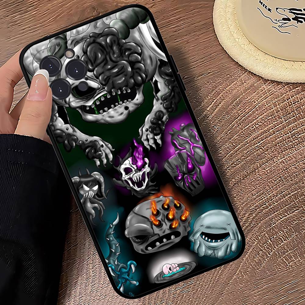 Game The Binding Of I-Isaac Black Soft Phone Case For IPhone 16 15 14 13 11 12 17 Pro Max Mini Plus