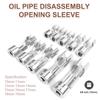 Diesel Injector Fuel Line Socket Wrench 10Mm-19Mm Open Oil Pipe Removal Sleeve Union Nut Socket Adapter Hand Tool