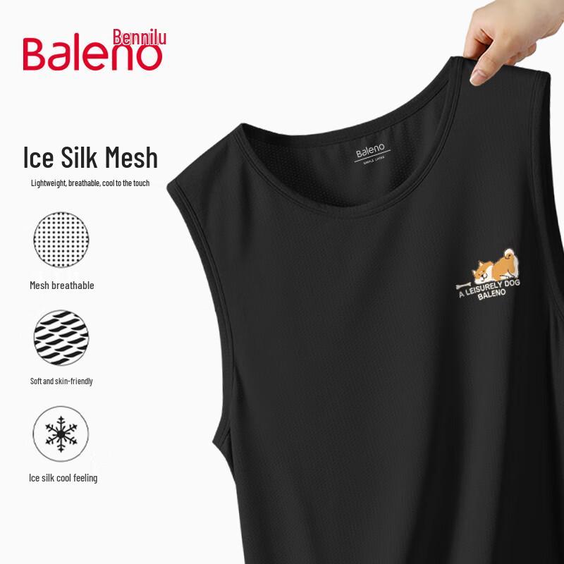 Baleno Men's Cartoon Print Ice Silk Vest