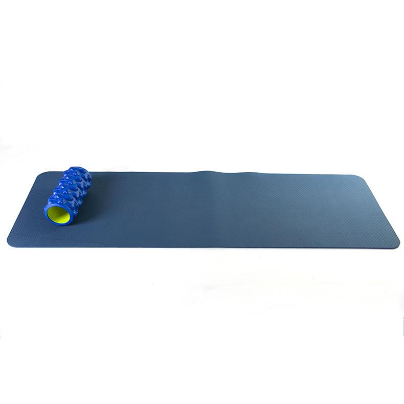 Odorless Non-Slip 6mm TPE Solid Color Yoga Mat for Fitness
