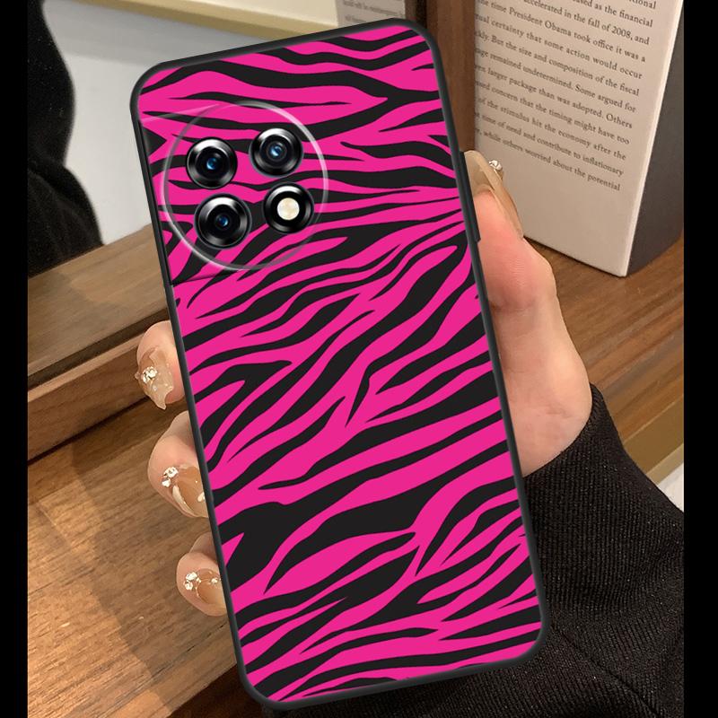 Zebra Skin Case For OnePlus Nord 5 CE 2 3 4 Lite N20 N30 OnePlus 15 R 13R 12R 10T 13T 10 11 12 13 Cover