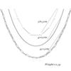 18K Gold Triple-Layer Chain Necklace with Pearl Accent - Stylish Stainless Steel Design for Women
