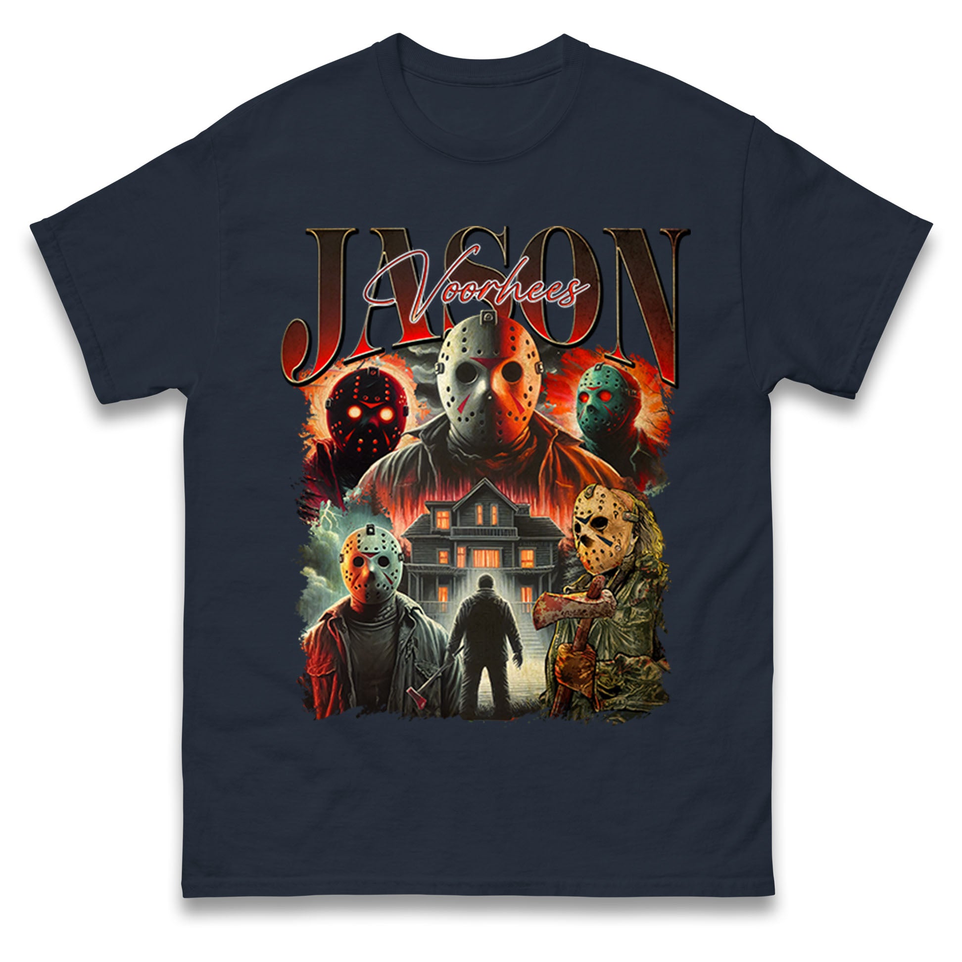 Jason voorhees scary Halloween Bootleg Mens T Shirt Womens Tops Tees 2XL