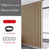 Skládací sprchový závěs se vzhledem lnu - Vodotěsná zástěna do koupelny bez otvorů pro vanu/sprchu, snadná instalace, zástěna pro soukromí