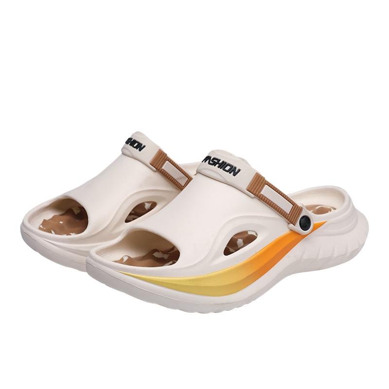 

Summer Slippers Men s Outdoor Anti-slip Breathable Casual Men s Thick-soled Beach Comfortable Soft-soled Sandals Men Shoes 44-45