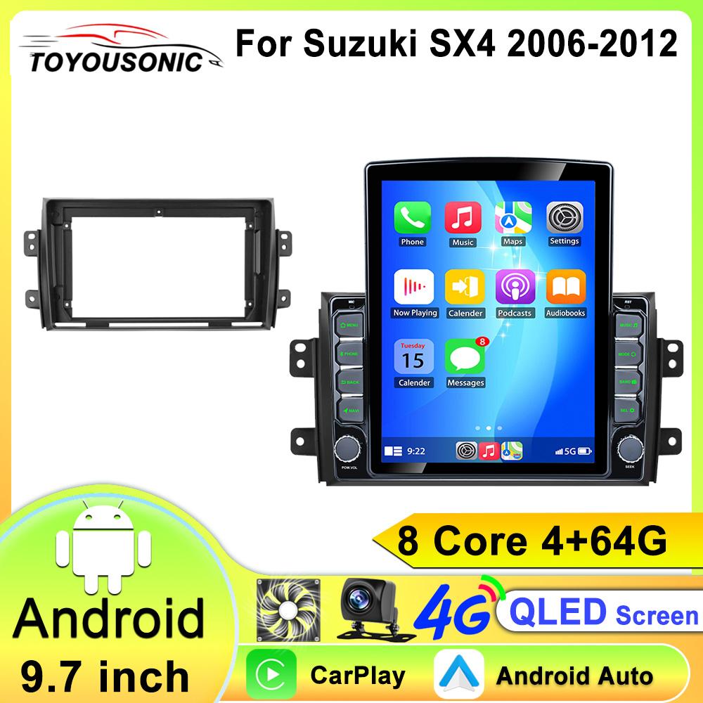Android Car Radio For Suzuki SX4 2006 - 2014 For Fiat Sedici 189 2005 - 2014 Multimedia Player Navigation 2 Din Carplay