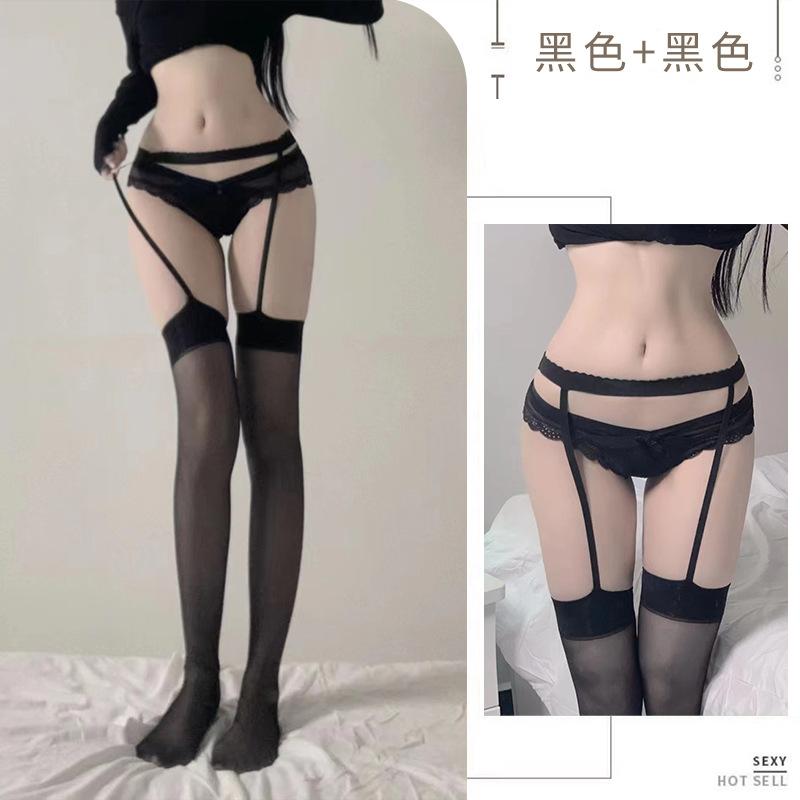 Sexy underwear women's Japanese stockings JK black silk stockings nightclub mood pure desire sexy one-piece socks A