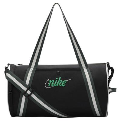 Nike Polyester Portable One Shoulder Crossbody Gym Bags Large Size Unisex Black & Vintage Green & Stadium Green Casual DR6261-013