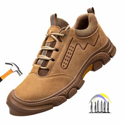 Sicherheitsschuhe mit Stahlkappe für Herren, rutschfeste Arbeitsstiefel, pannensichere Sicherheits-Sneaker für die Arbeit, Arbeitsschuhe für Herren mit Schutz