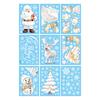 Christmas Window Stickers: Snowflake & Santa Claus Designs for Glass Doors and Windows