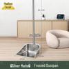 Stainless Steel Dustpan and Broom Set